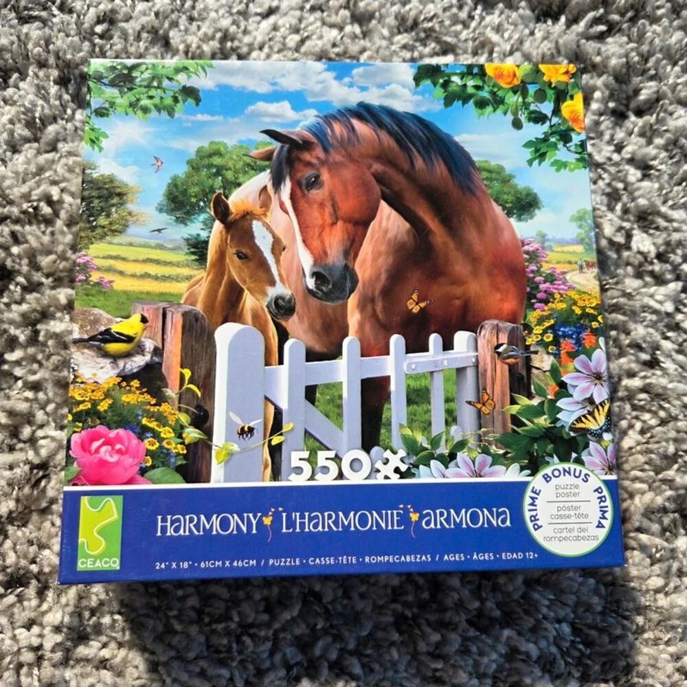 Brand New 550 Piece Horse Puzzle